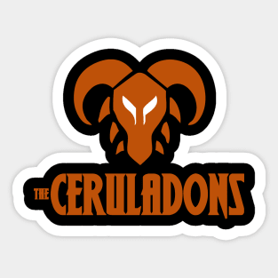 The Ceruladons Mask of the Ceebah Nahala - Orange Sticker